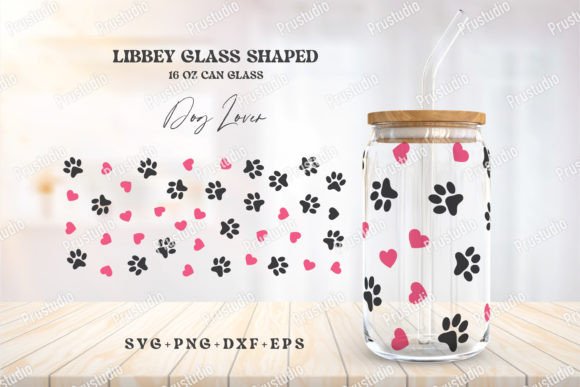 16oz Can Glass Dog Mom Dog Paw Svg Graphics and Crafts Review