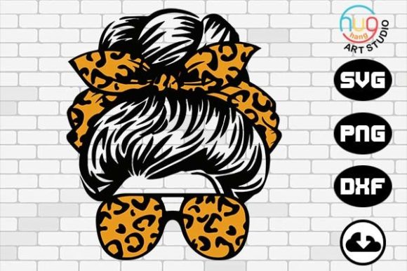 Moms Life Leopard Messy Bun Graphics and Crafts Review