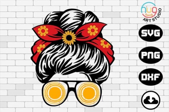 Summer Mom Messy Bun Hair Graphics and Crafts Review