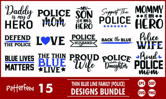 Thin Blue Line Police SVG Designs Bundle: Graphics and Crafts Review